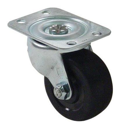 COMMERCIAL 100 lbs Swivel Plate Caster With 2 in Wheel Without Brake 35410